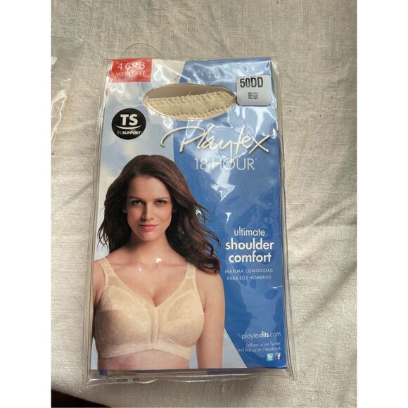 NWT Playtex 18 hour size 50DD Ultimate shoulder comfort bra - Picture 1 of 5